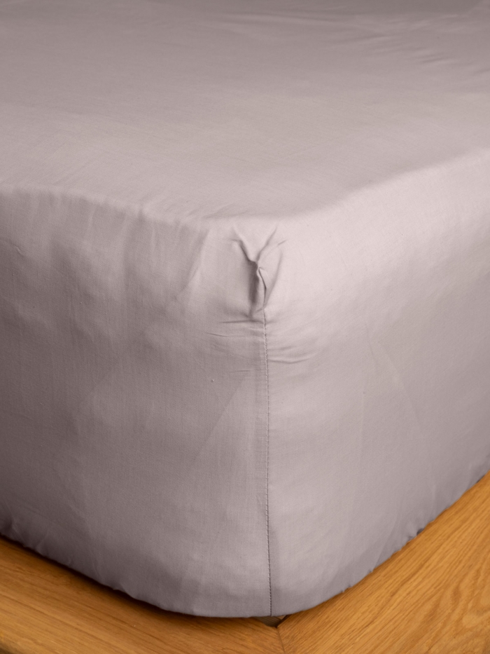 Κατωσέντονο Cotton Feelings με λάστιχο 106 Light Grey Υπέρδιπλο (180x200+30)
