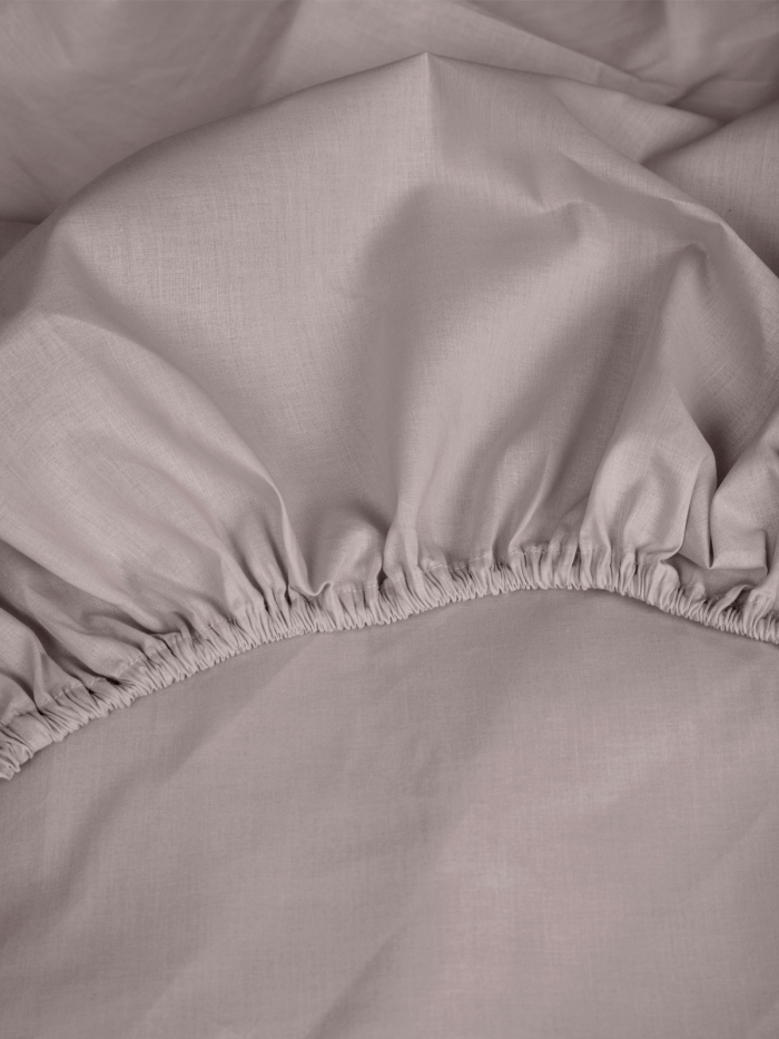 Κατωσέντονο Cotton Feelings με λάστιχο 106 Light Grey Υπέρδιπλο (180x200+30)