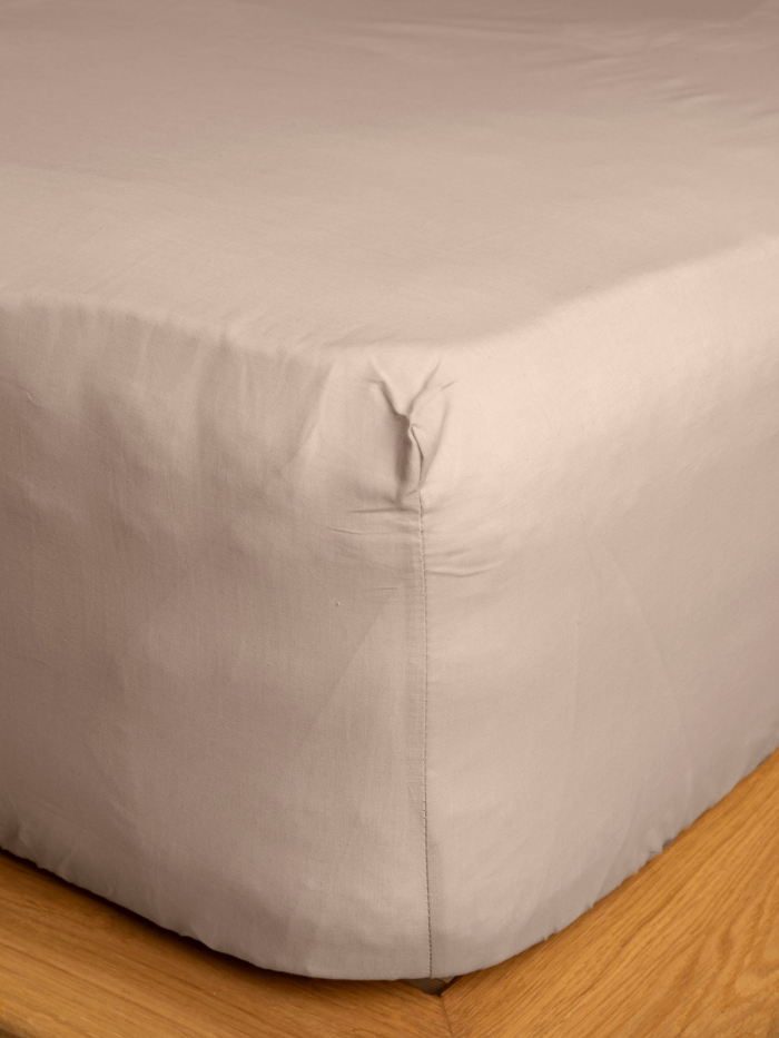 Κατωσέντονο Cotton Feelings με λάστιχο 109 Sand Υπέρδιπλο (180x200+30)