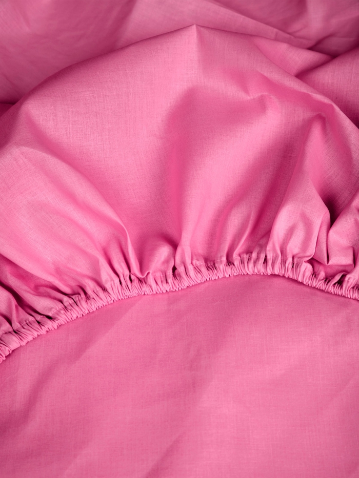 Κατωσέντονο Cotton Feelings με λάστιχο 112 Fuchsia Υπέρδιπλο (180x200+30)