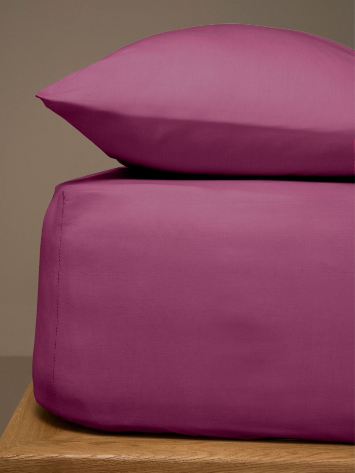 Κατωσέντονο Menta με λάστιχο 10 Mauve Μονό (100x200+25)