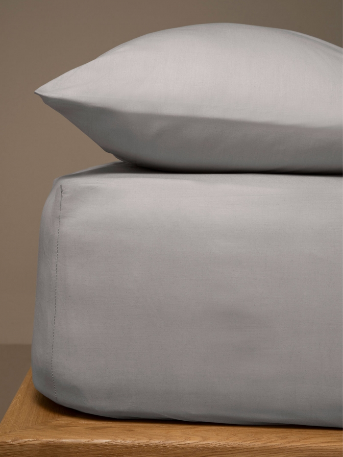 Κατωσέντονο Menta με λάστιχο 19 Dark Grey Μονό (100x200+25)