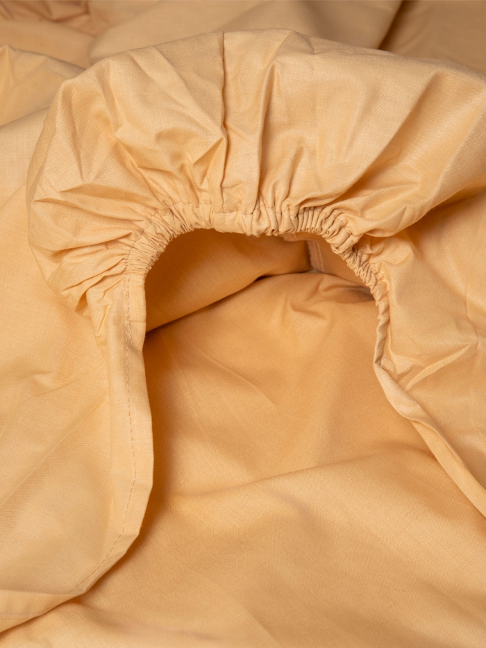 Κατωσέντονο Menta με λάστιχο 4 Beige Μονό (100x200+25)