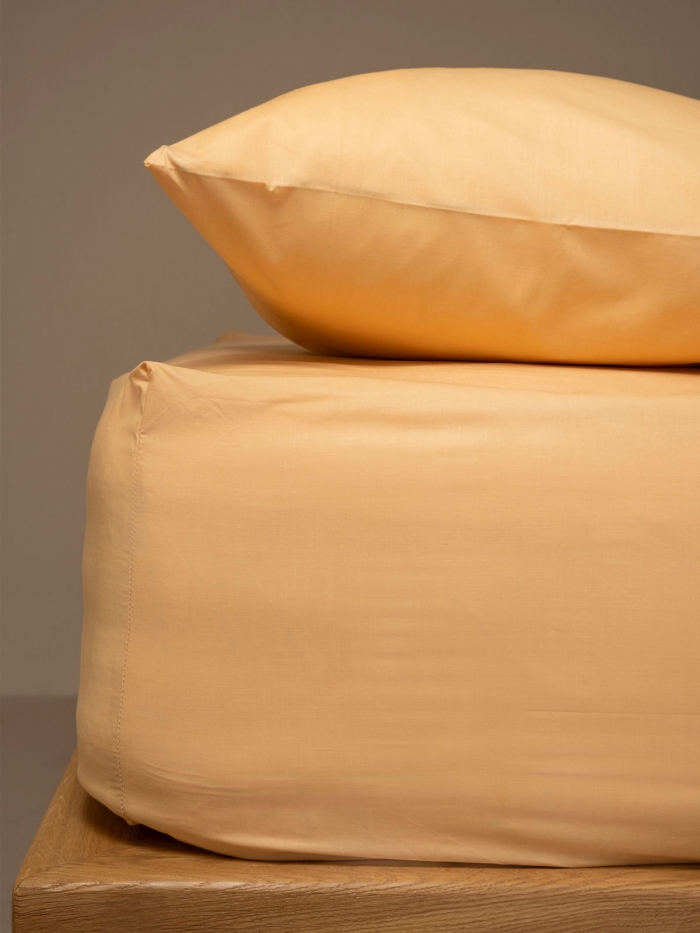 Κατωσέντονο Menta με λάστιχο 4 Beige Μονό (100x200+25)