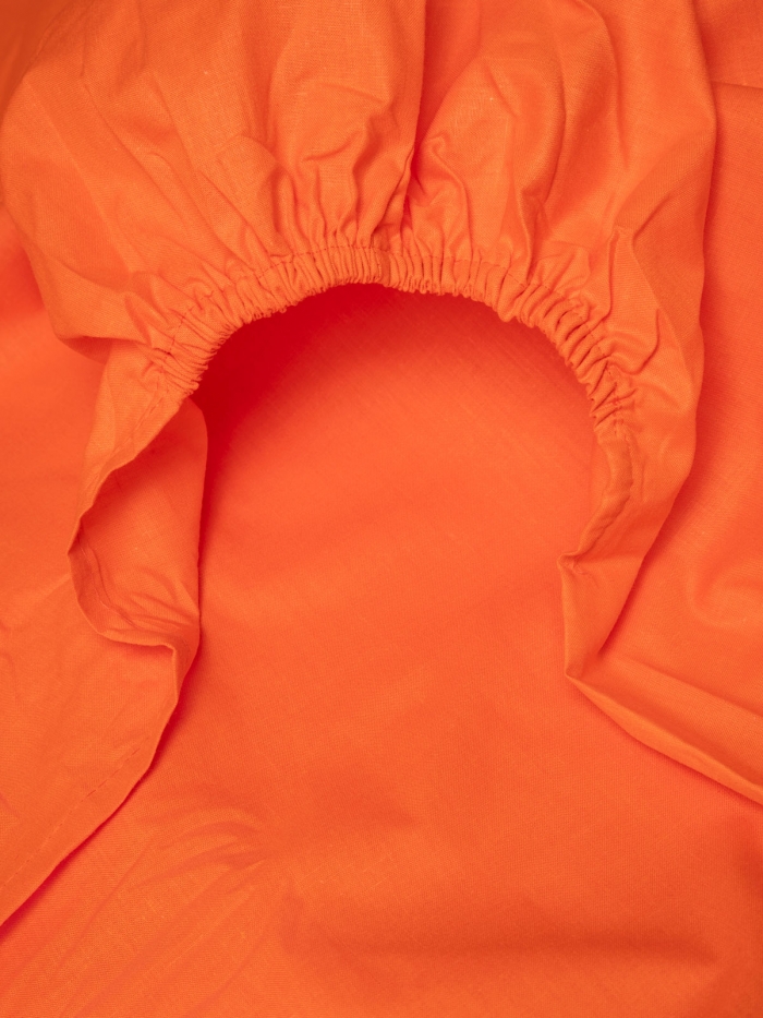 Κατωσέντονο Menta με λάστιχο 7 Orange Μονό (100x200+25)