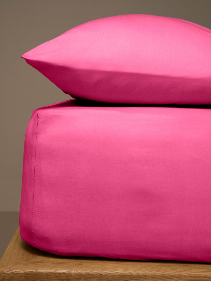 Κατωσέντονο Menta με λάστιχο 9 Fuchsia Μονό (100x200+25)
