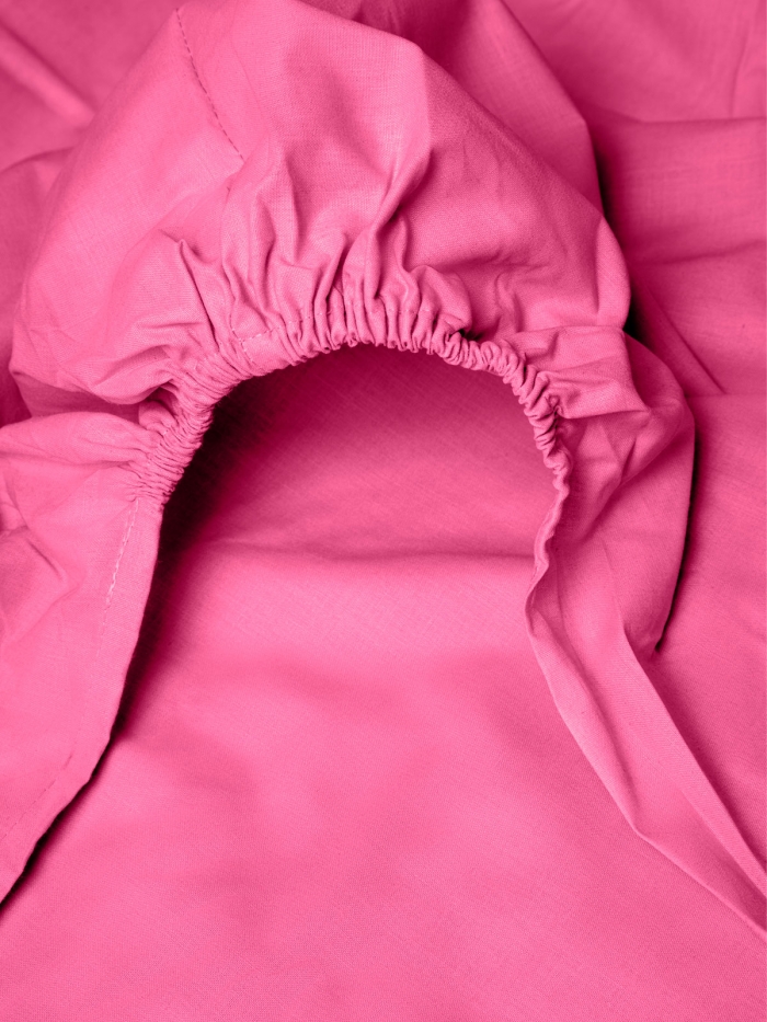 Κατωσέντονο Menta με λάστιχο 9 Fuchsia Μονό (100x200+25)