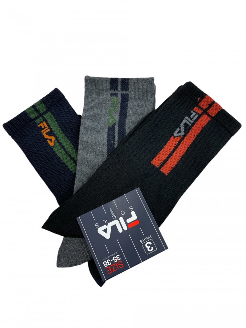 Παιδικές κάλτσες  Σετ 3τμχ FILA 63-F8084D