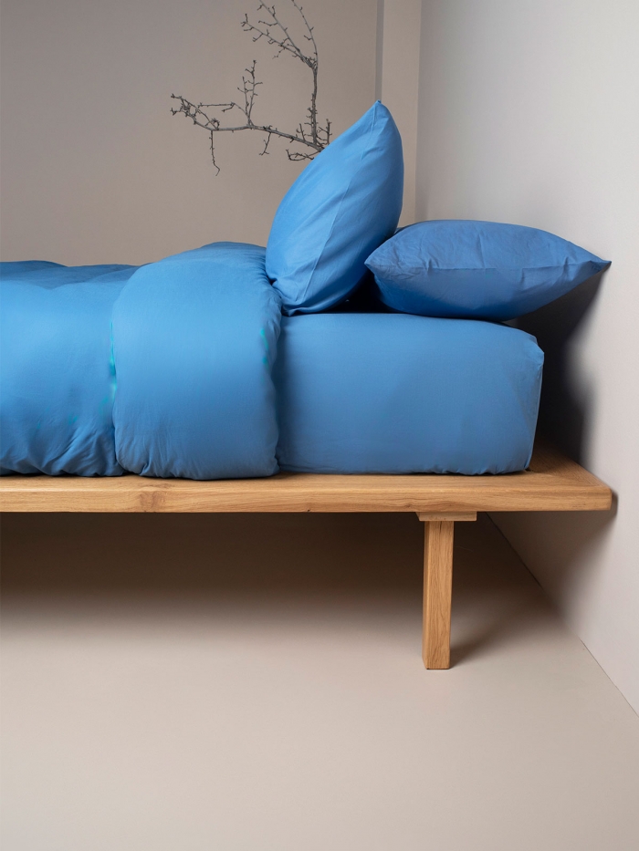 Σεντόνι Cotton Feelings φλατ 104 Blue Μονό (165x270)