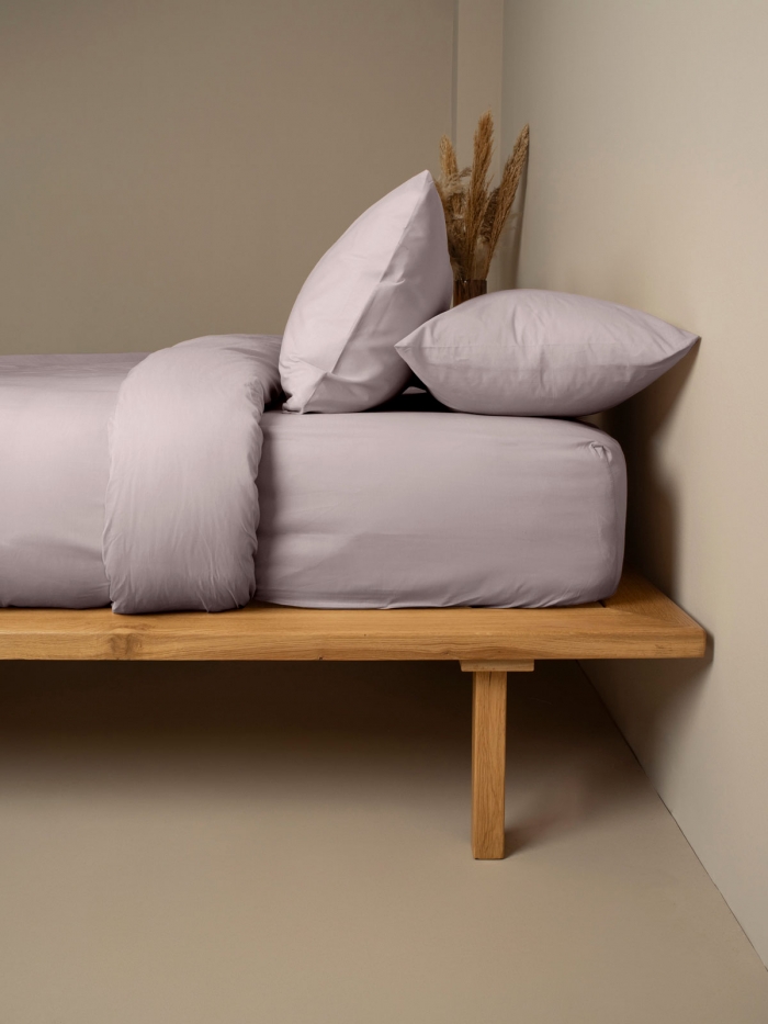 Σεντόνι Cotton Feelings φλατ 107 Dark Grey Μονό (165x270)