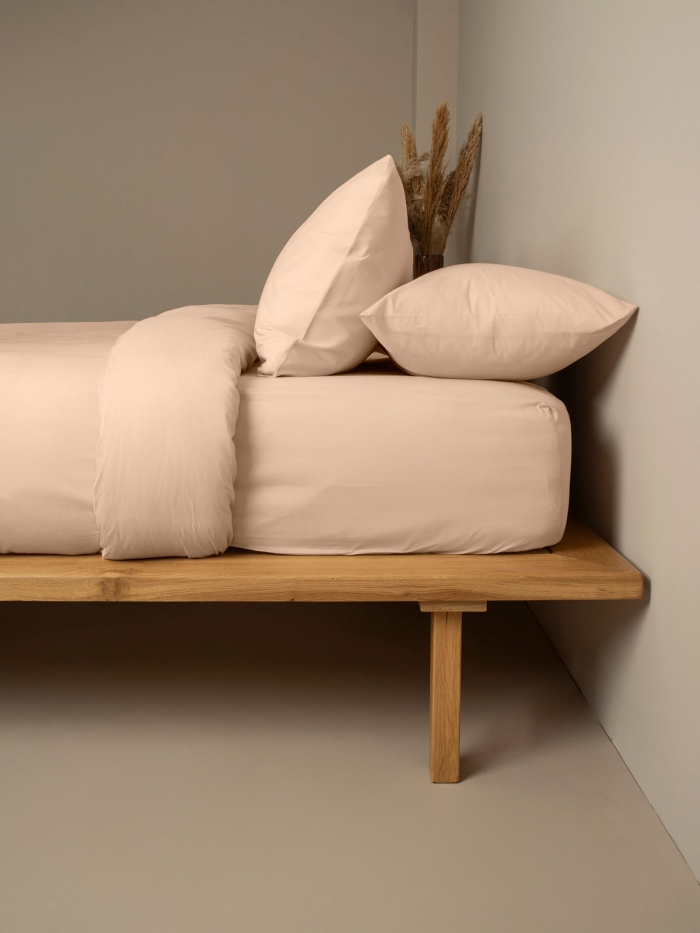 Σεντόνι Cotton Feelings φλατ 110 Beige Μονό (165x270)