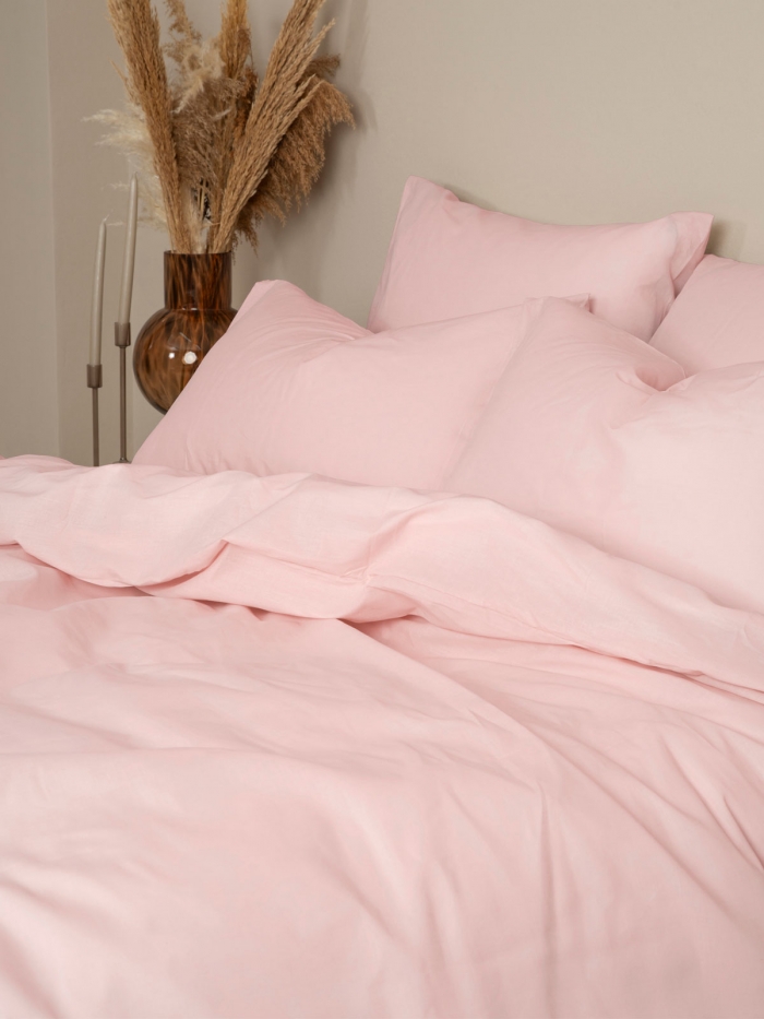 Σετ Σεντόνια Cotton Feelings 101 Powder Διπλό με λάστιχο (150x205+30)