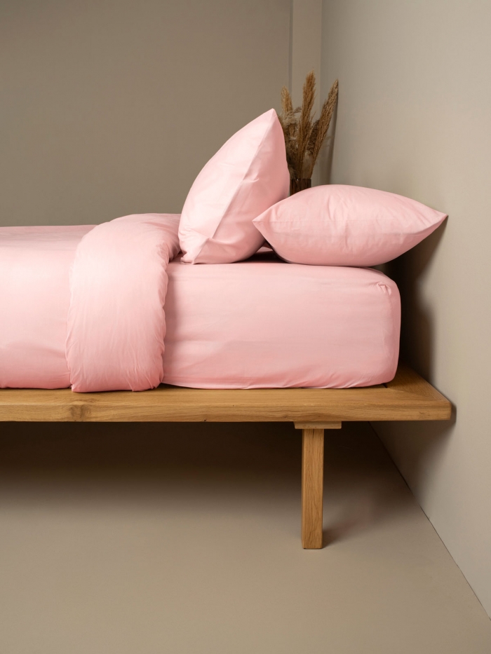 Σετ Σεντόνια Cotton Feelings 101 Powder Διπλό με λάστιχο (150x205+30)