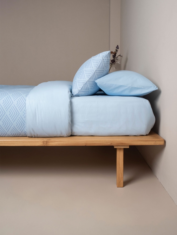 Σετ Σεντόνια Cotton Feelings 2048 Blue Διπλό (200x270)