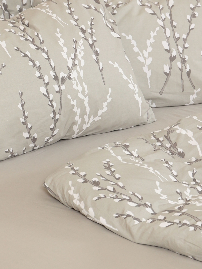 Σετ Σεντόνια Cotton Feelings 2054 Grey Διπλό (200x270)