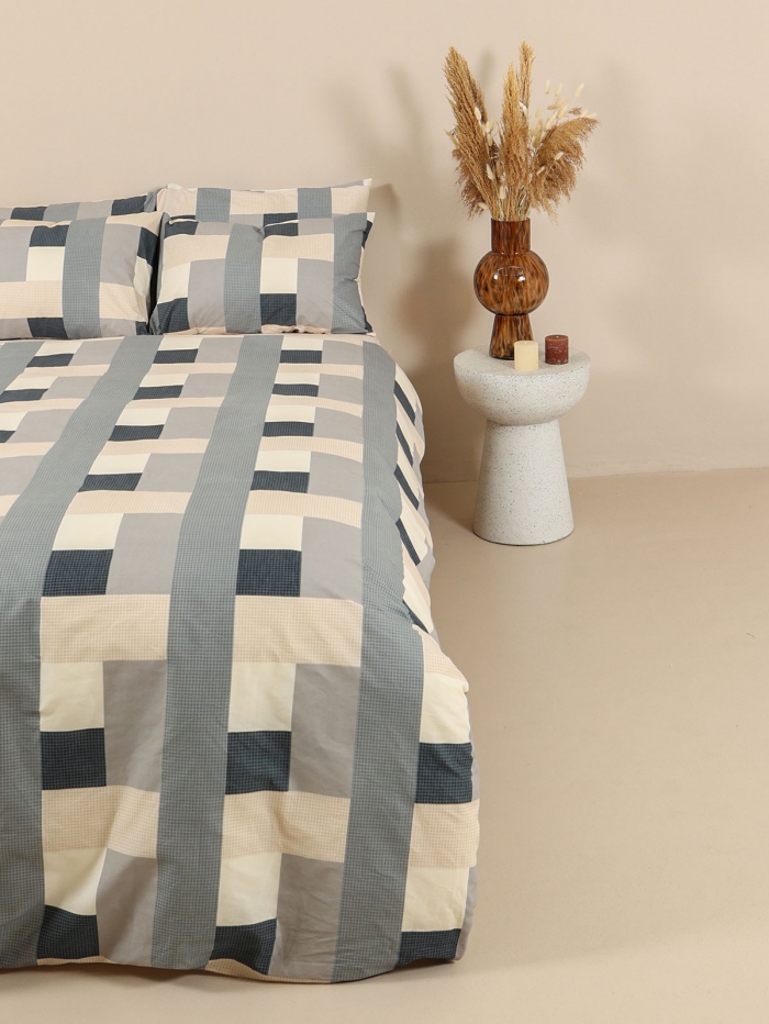 Σετ Σεντόνια Cotton Feelings 2056 Διπλό με λάστιχο (150x205+30)