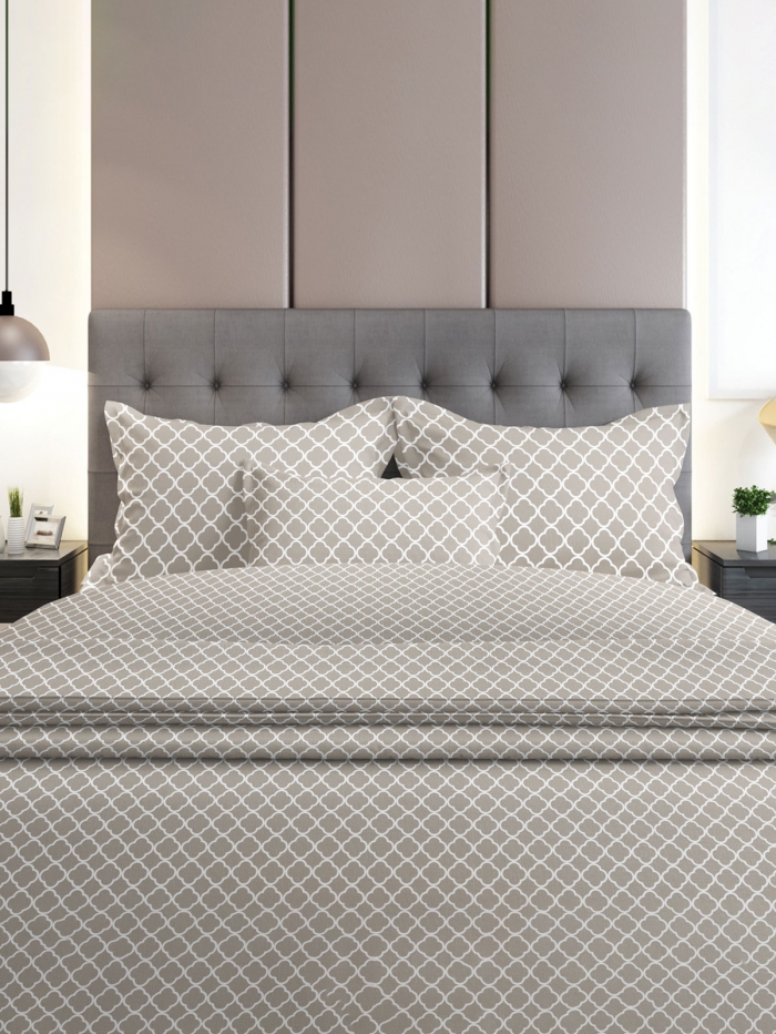 Σετ Σεντόνια Flannel 530 Grey Διπλό (200x260)